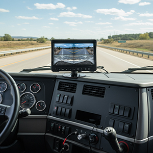 Camera de mers inapoi si monitor LCD wireless PNI TRK501 cu functie DVR, pentru camion