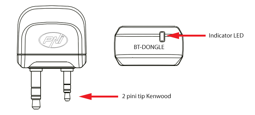BT-DONGLE 8001 PNI Bluetooth-adapter