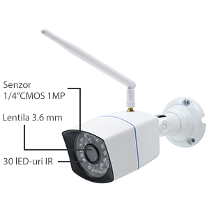 Kit de vigilância por vídeo PNI House WiFi550 NVR