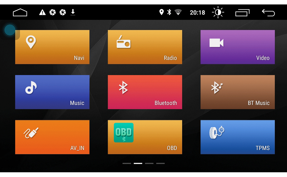 Samochodowy odtwarzacz multimedialny PNI DAC100 z systemem Android