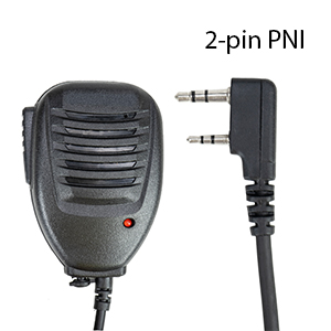 Microfon cu difuzor PNI MHS40 cu 2 pini tip PNI, compatibil cu statii PMR, VHF/UHF