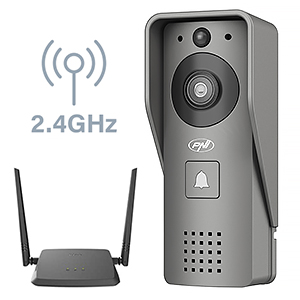 Intelligens videó kaputelefon PNI House 910 WiFi HD, P2P, yala kimenet, dedikált Tuya Smart alkalmazás