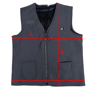 Electric vest with heating
