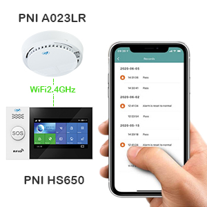 Senzor de fum wireless PNI A023LR