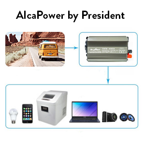 Invertor de tensiune AlcaPower by President 300W alimentare 24V, iesire 230V