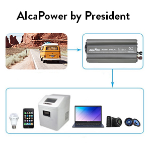 Invertor de tensiune AlcaPower by President 1000W 24V-230V