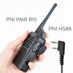 PNI HS88 microphone headset with 2-pin PNI-K plug