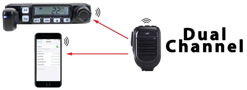 Estação de rádio, CB, microfone, sem fio, dongle, PNI, bluetooth