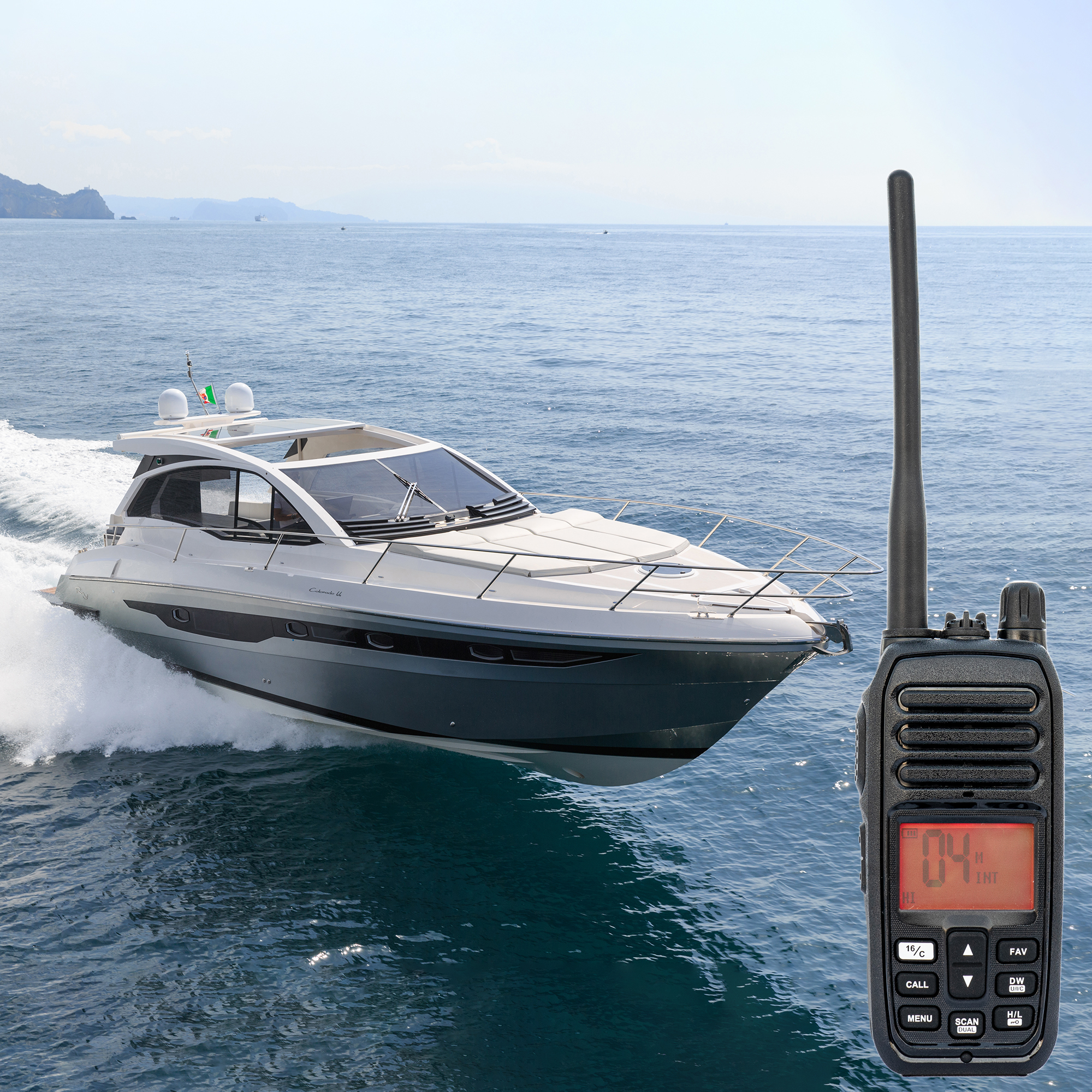 Hordozható tengeri rádióállomás PNI DS890