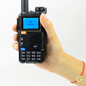 Tragbarer VHF/UHF-Radiosender, Dualband, Freisprech-VOX-Funktion, kompakter und robuster Radiosender, Notfallradiosender