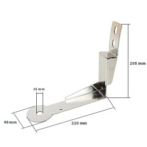 suport antena,accesorii antena CB,montaj pe parasolar,Montaj antenă Mercedes Actros
