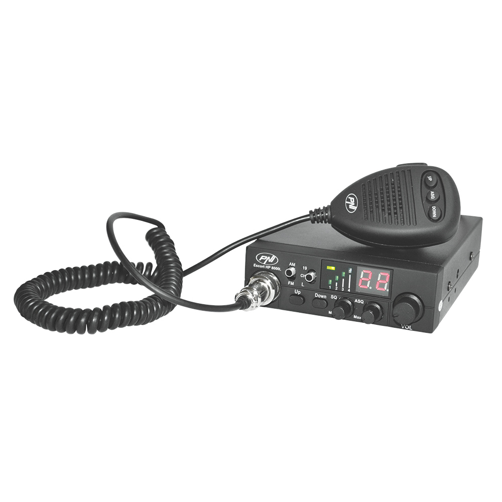 Statie radio CB PNI Escort HP 8000L cu ASQ reglabil, 12V, 4W, Lock, mufa de bricheta inclusa PNI imagine noua 2022