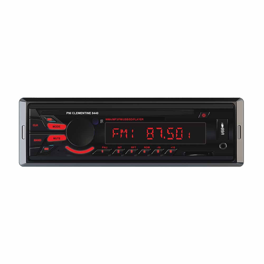 Radio MP3 player auto PNI Clementine 8440, 4x45w, 12V, 1 DIN, cu SD, USB, AUX, RCA PNI imagine noua 2022