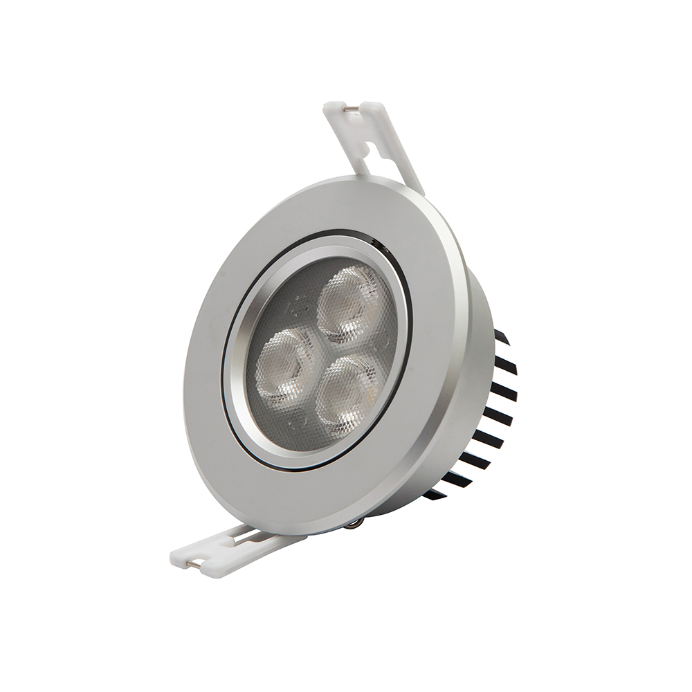 Spot LED SilverCloud D-Light 8545 argintiu de interior 7W orientabil 45° 4000K alb neutru