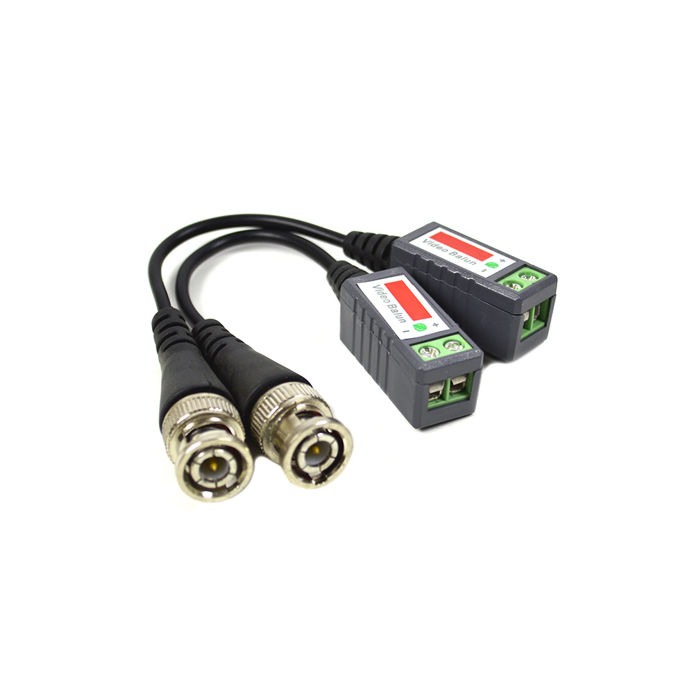 Set 2 Adaptori CCTV PNI 201C Video Balun Pasiv BNC pe fir 600m pt. cablu CAT5