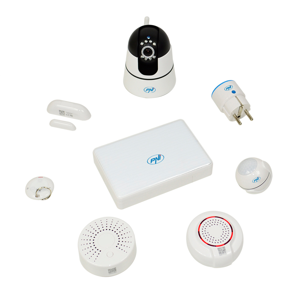 Kit casa inteligenta PNI SmartHome KS003 - alarma wireless supraveghere video aplicatie dedicata Android / IOS