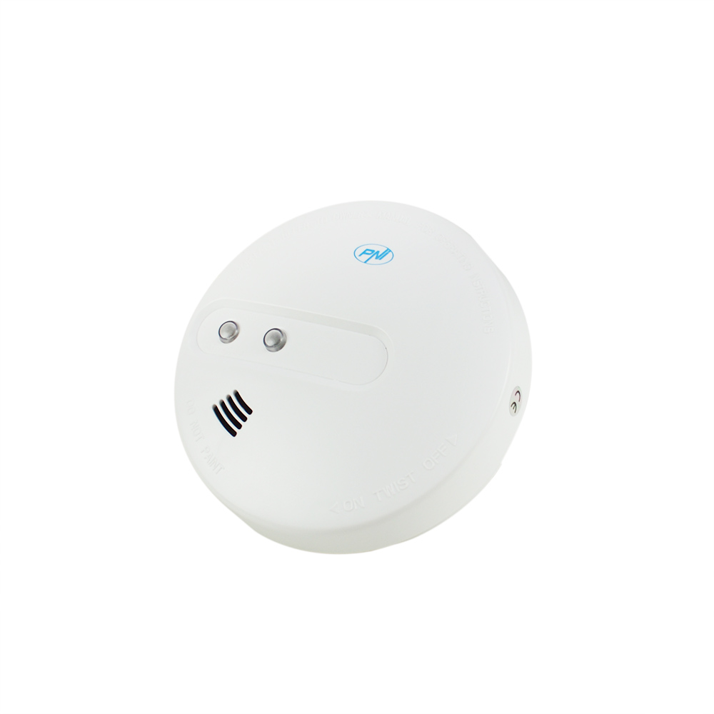 Senzor de fum PNI A022C functionare independenta sau conectat la un sistem de alarma wireless PNI PG200, PG300 sau 2700A