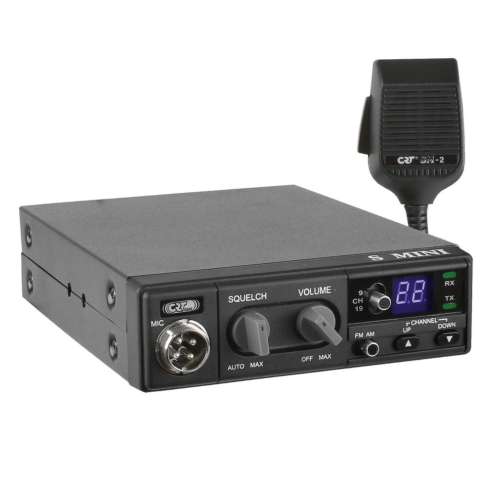 Statie radio CB CRT S Mini 2, 4W, cu ASQ, 12V, RF Gain, AM-FM image