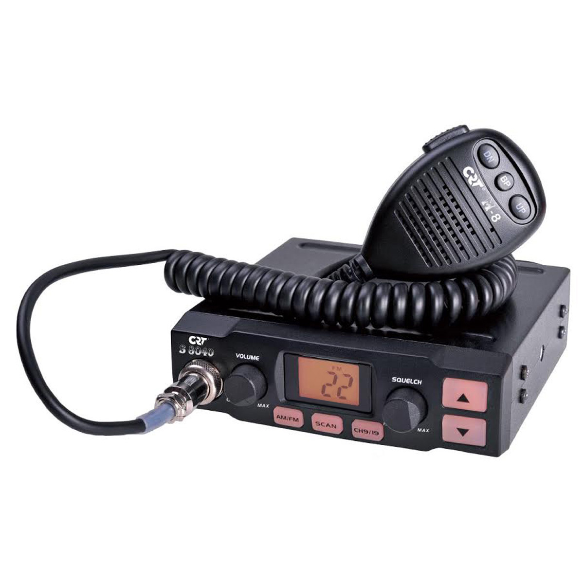 Statie radio CB CRT S 8040, 4W, 12V, Scan, ASQ, AM-FM image0