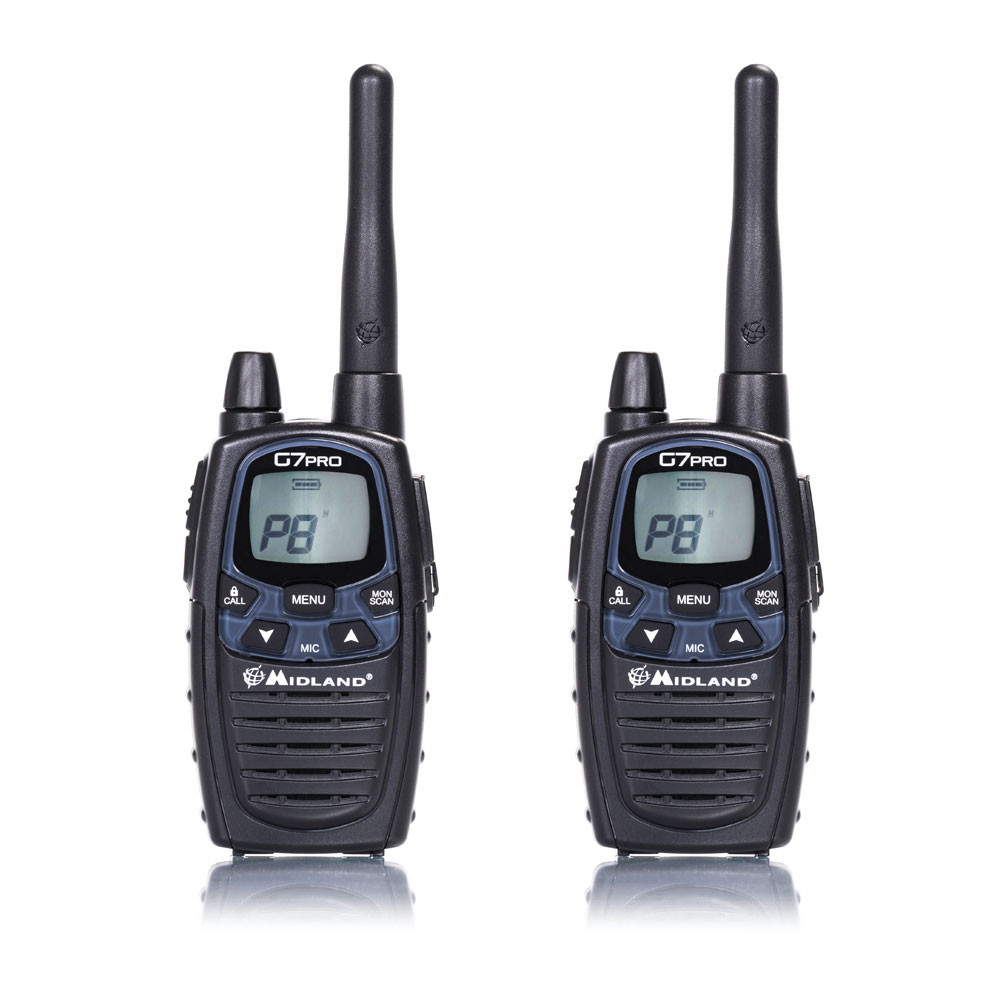 Statie radio PMR/LPD portabila Midland G7 PRO model NOU set cu 2 buc Cod C1090.06