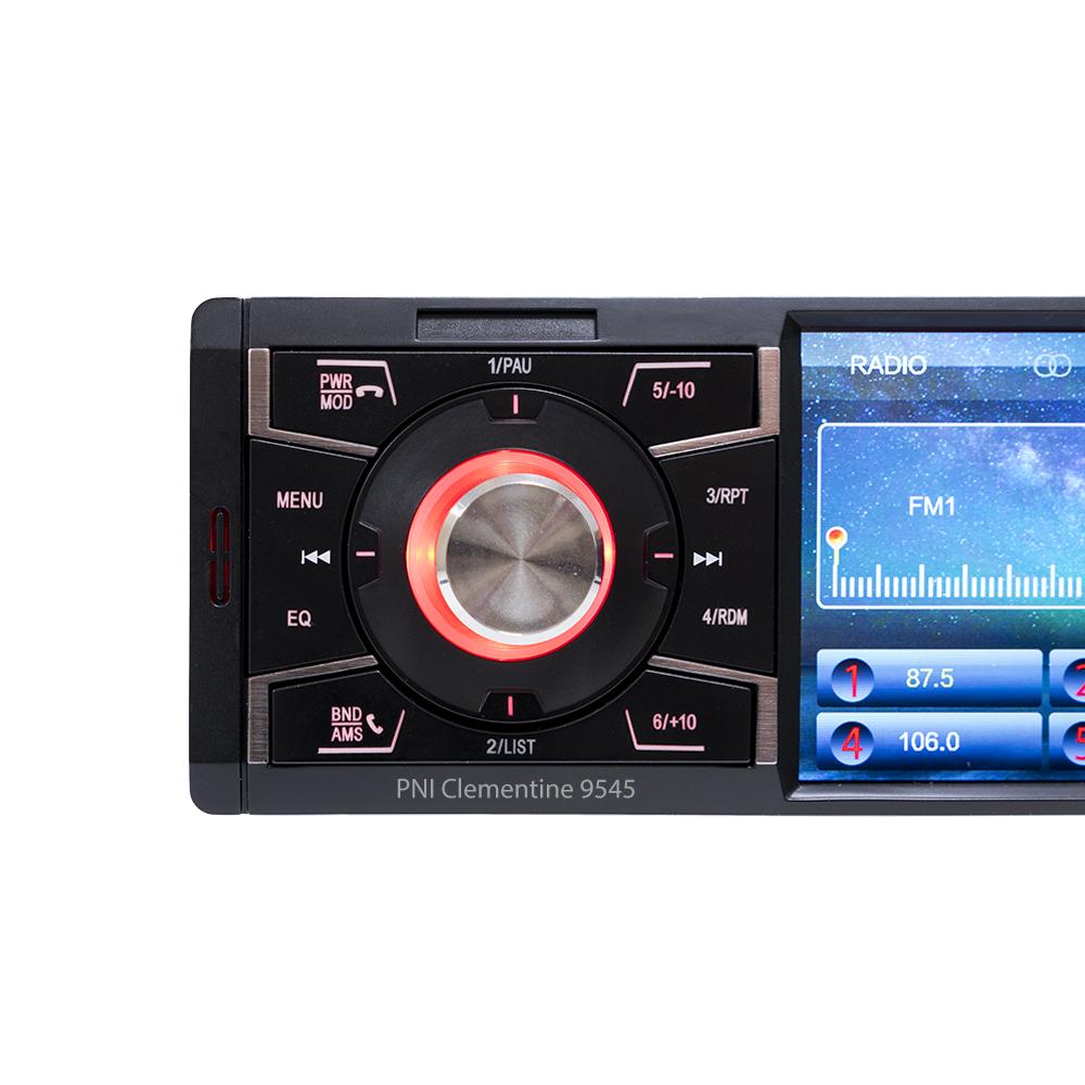 MP5 player auto PNI Clementine 9545 1DIN display 4 inch, 50Wx4, Bluetooth, radio FM, SD si USB, 2 RCA video IN/OUT image0