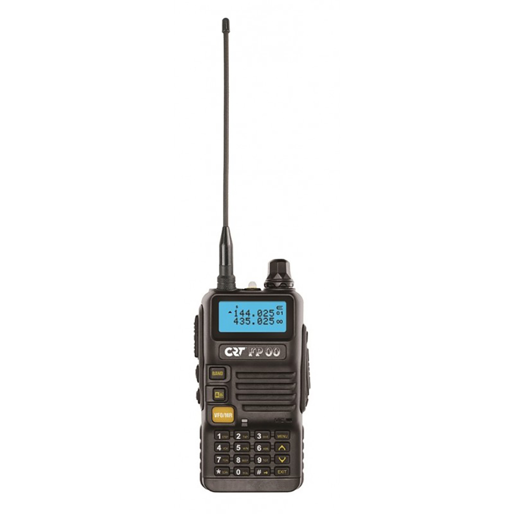 Statie radio VHF/UHF portabila CRT FP00 dual band 136-174 si 400-440 MHz culoare Negru, VOX, 128 canale, Scan, Programabila, Lanterna, FM radio, T.O.T, Repeater CRT imagine noua 2022
