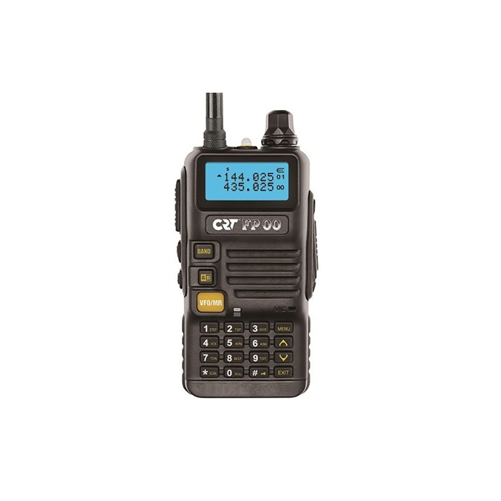 Statie radio VHF/UHF portabila CRT FP00 dual band 136-174 si 400-440 MHz culoare Negru, VOX, 128 canale, Scan, Programabila, Lanterna, FM radio, T.O.T, Repeater image1