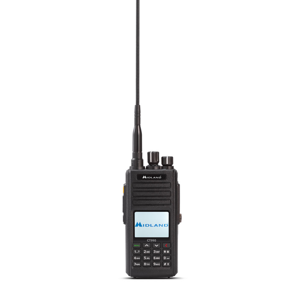 Statie radio VHF/UHF portabila Midland CT990 dual band, Roger beep, VOX