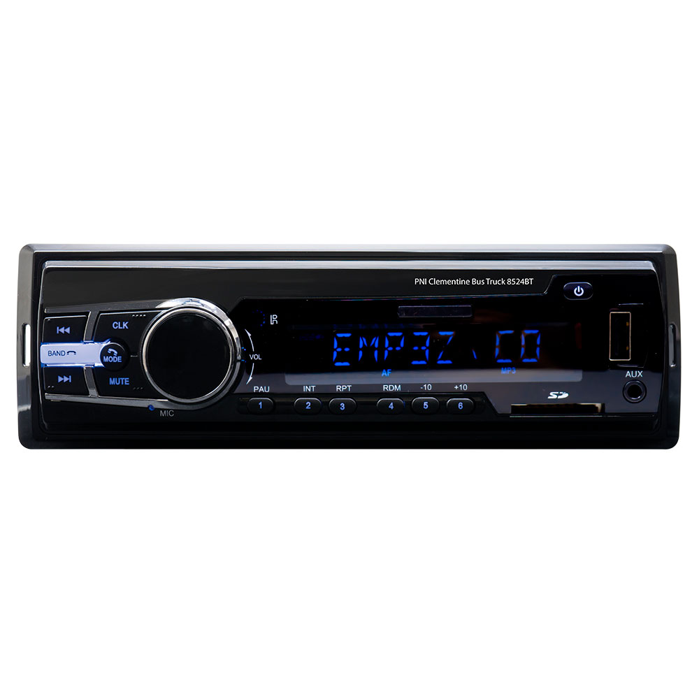 Radio MP3 player auto PNI Clementine Bus Truck 8524BT RDS 4x45w 12V/24V 1 DIN cu SD, USB, AUX, RCA si Bluetooth image8