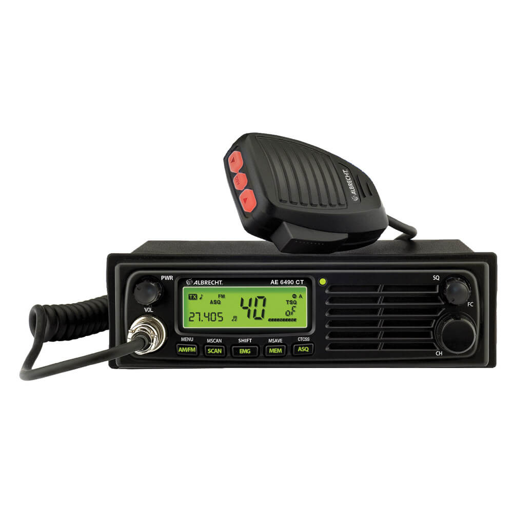 Kit CBTalk Statie radio CB Albrecht AE 6490 + Microfon inteligent Dual Mike cu Bluetooth 6 pini