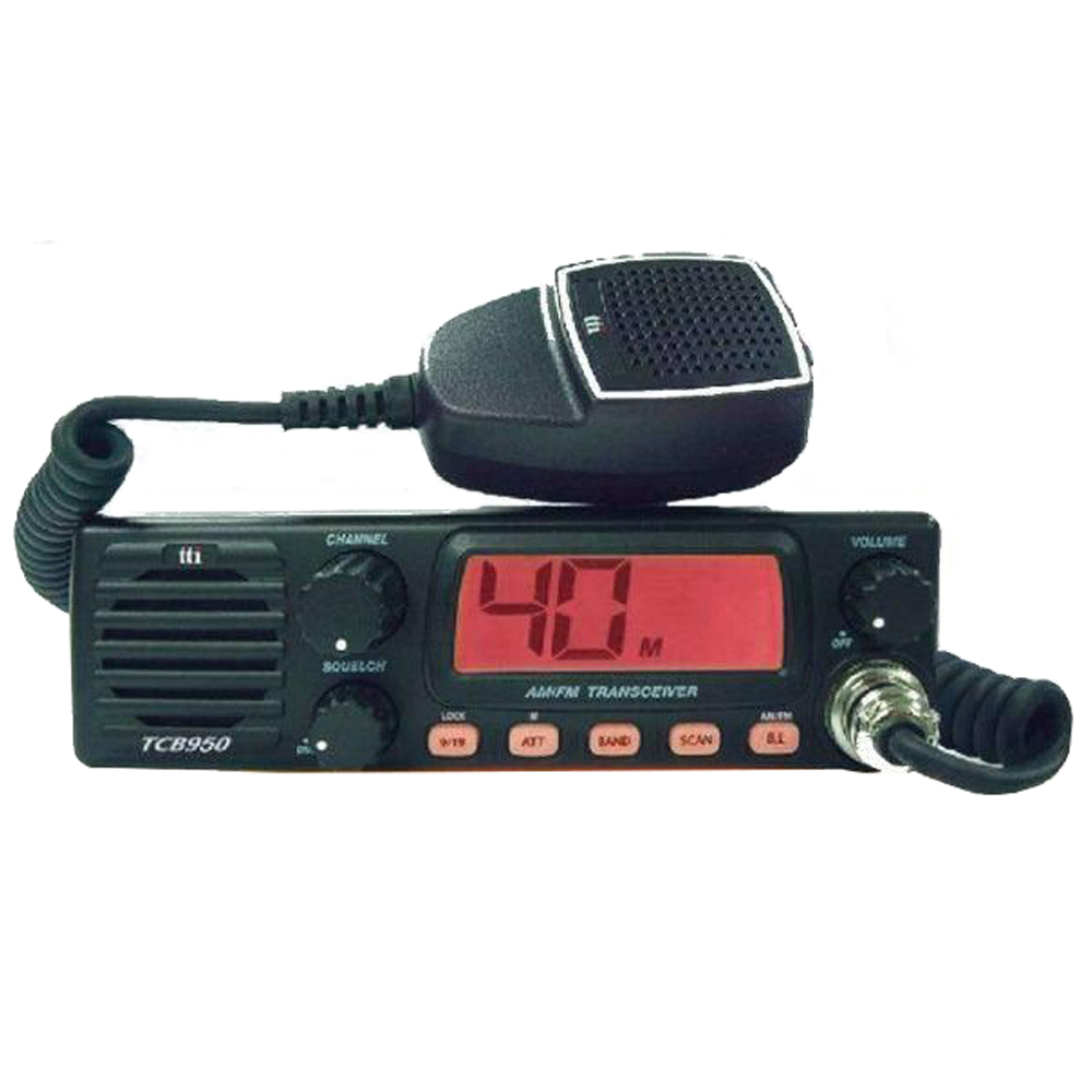 Statie radio CB TTi TCB-950, 12-24V, difuzor frontal, ASQ, 4W