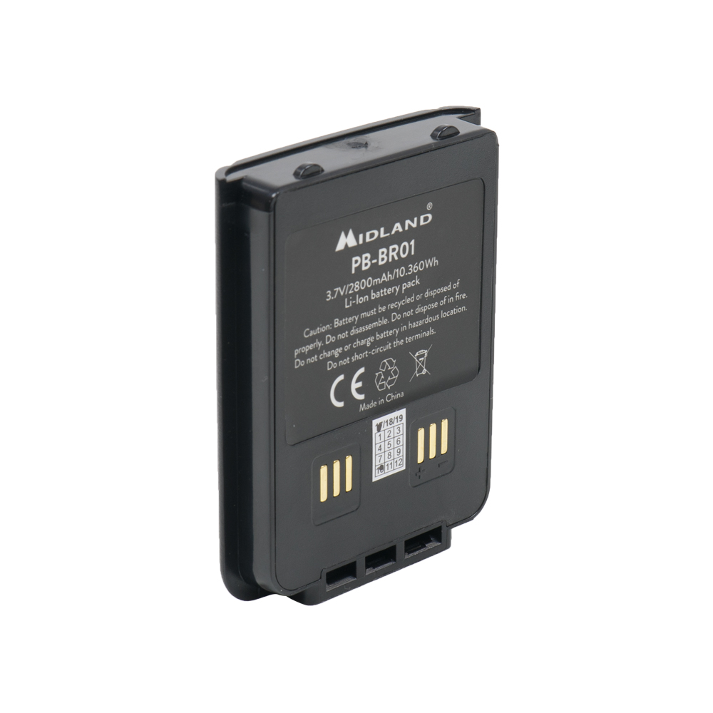 Midland PB-BR01 Li-Ion Battery 2800mAh for PMR Midland BR01