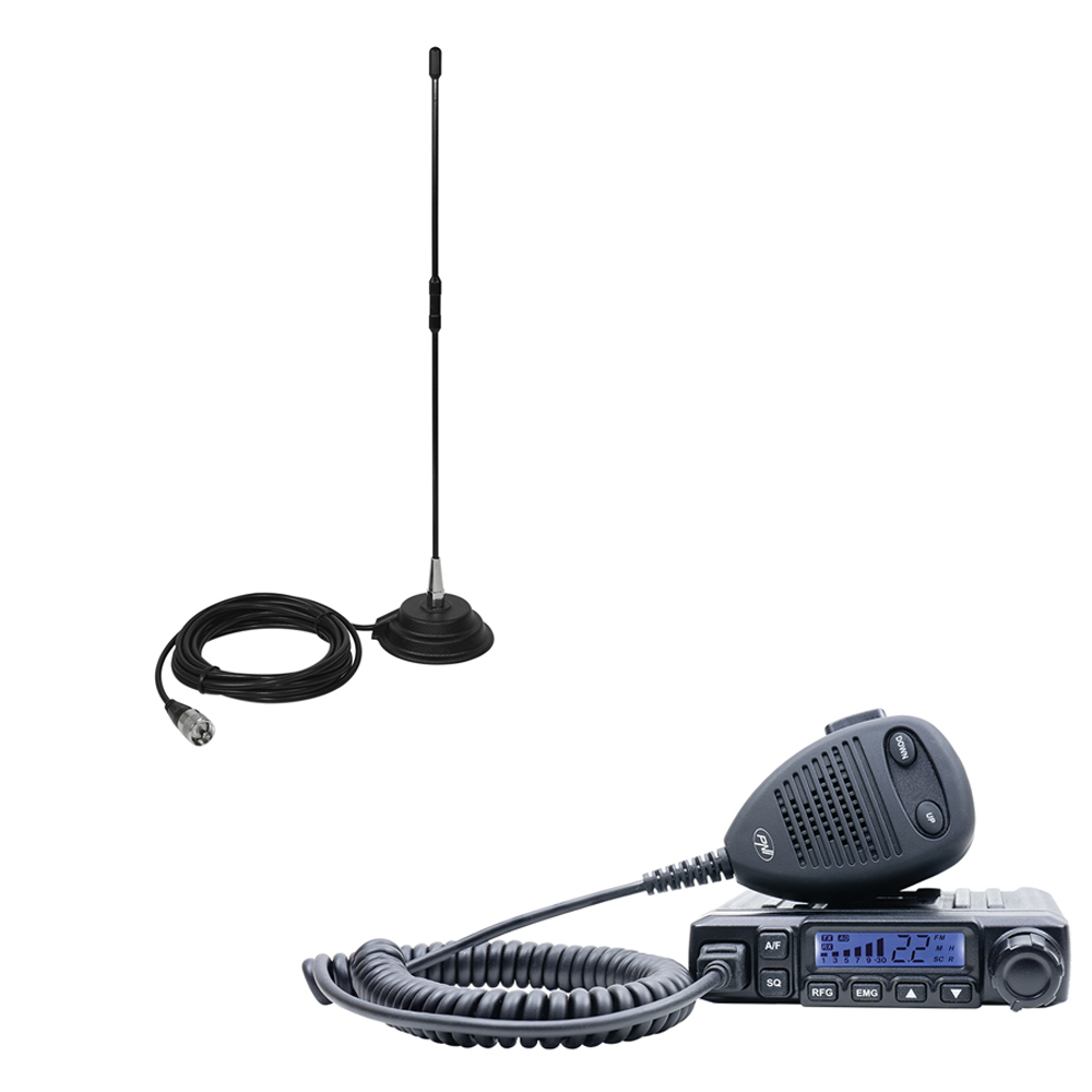Pachet Statie radio CB PNI Escort HP 6500 ASQ + Antena CB PNI Extra 40 image9