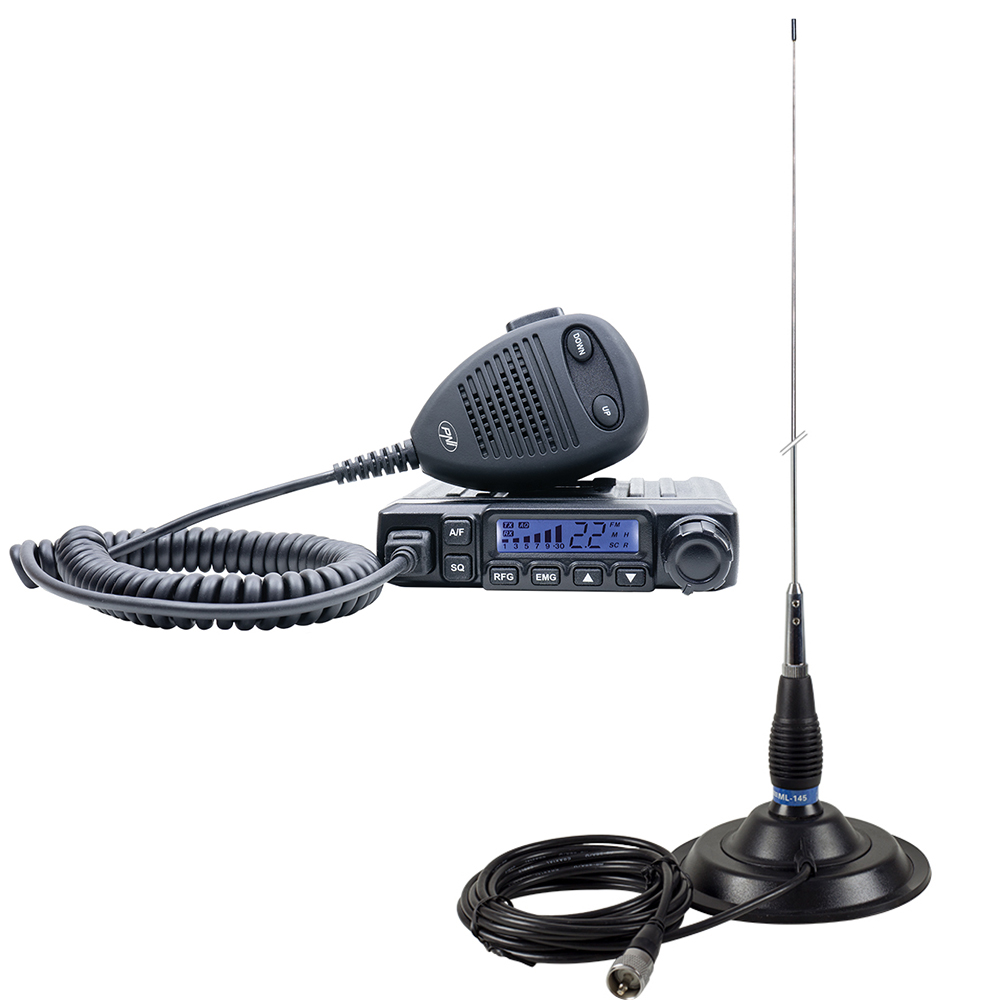 Pachet Statie radio CB PNI Escort HP 6500 ASQ + Antena CB PNI ML145 cu magnet image10