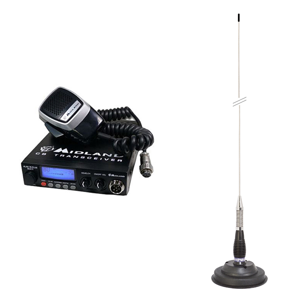 Pachet statie radio CB Midland Alan 78 Plus Multi B + Antena PNI ML100 cu magnet - 6 | YEO