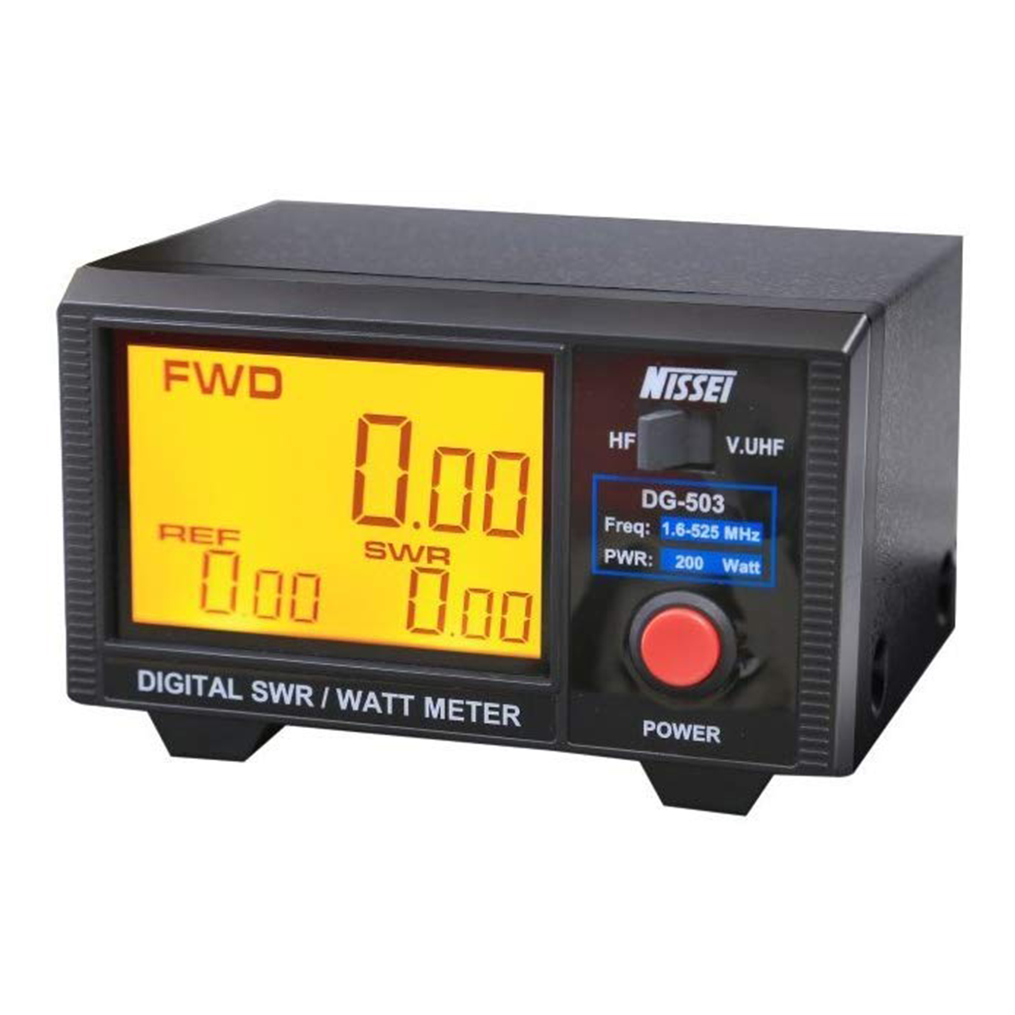Reflectometru digital PNI Nissei DG-503 SWR 1.6-60MHz 125-525Mhz Wattmeter 0-200W, Display 3.5\'\' 12V