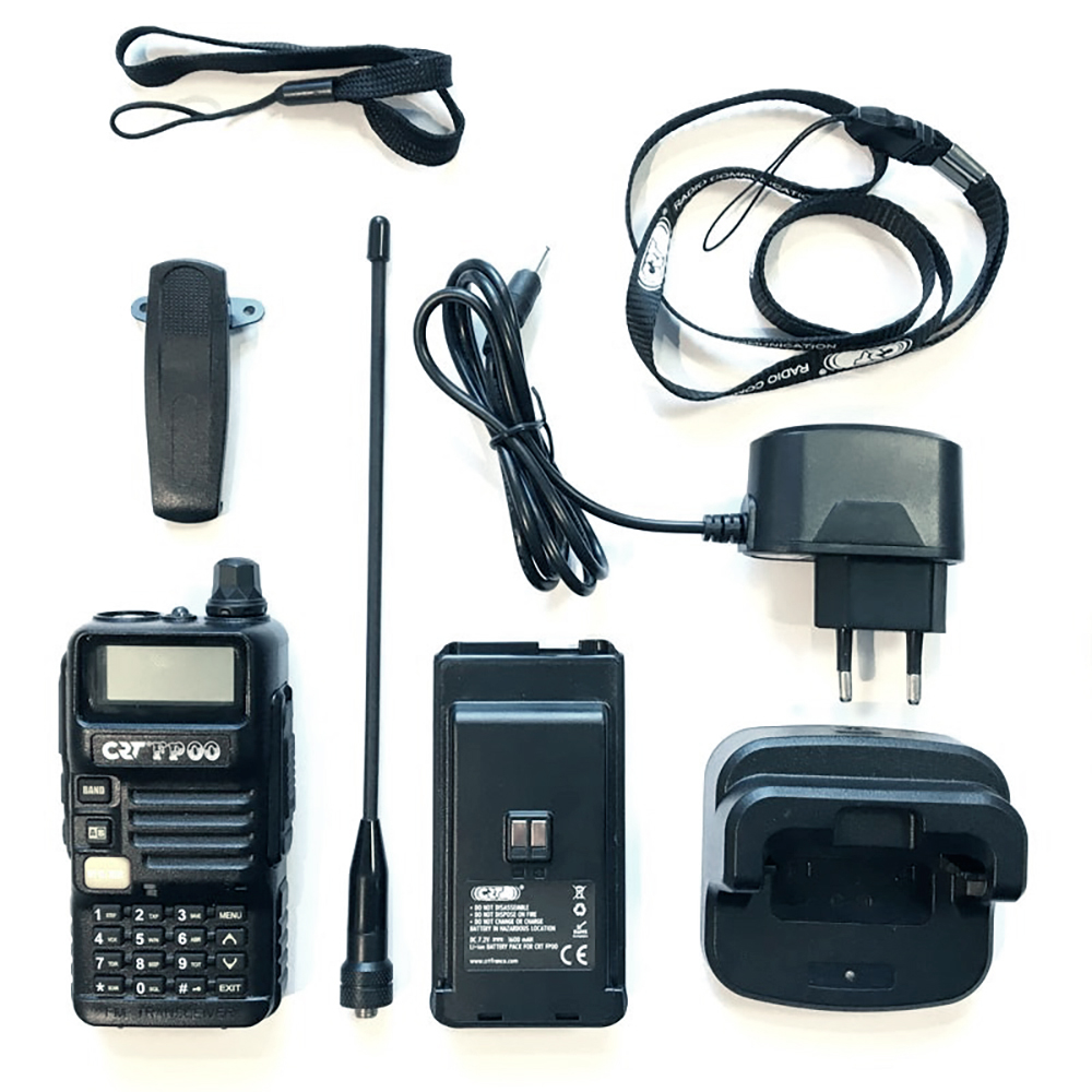 Statie radio VHF/UHF portabila CRT FP00 dual band 136-174 si 400-440 MHz culoare Negru, VOX, 128 canale, Scan, Programabila, Lanterna, FM radio, T.O.T, Repeater image3