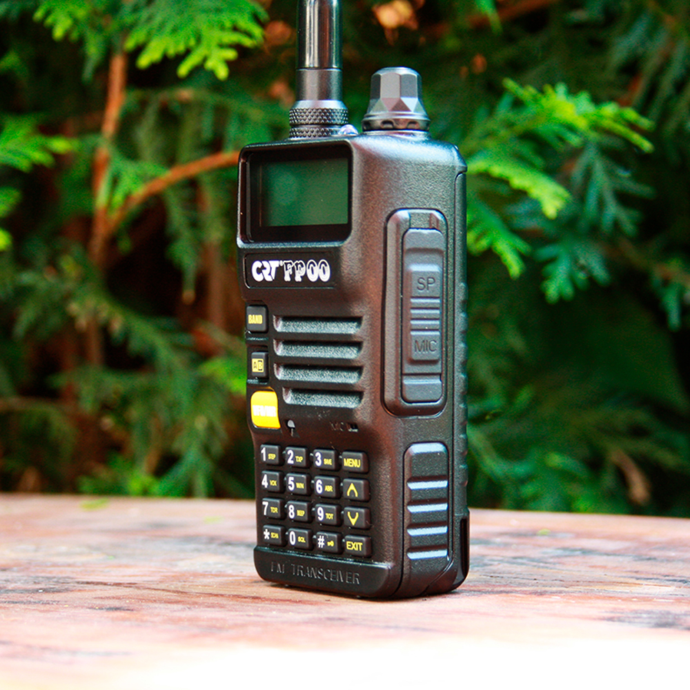 Statie radio VHF/UHF portabila CRT FP00 dual band 136-174 si 400-440 MHz culoare Negru, VOX, 128 canale, Scan, Programabila, Lanterna, FM radio, T.O.T, Repeater image5