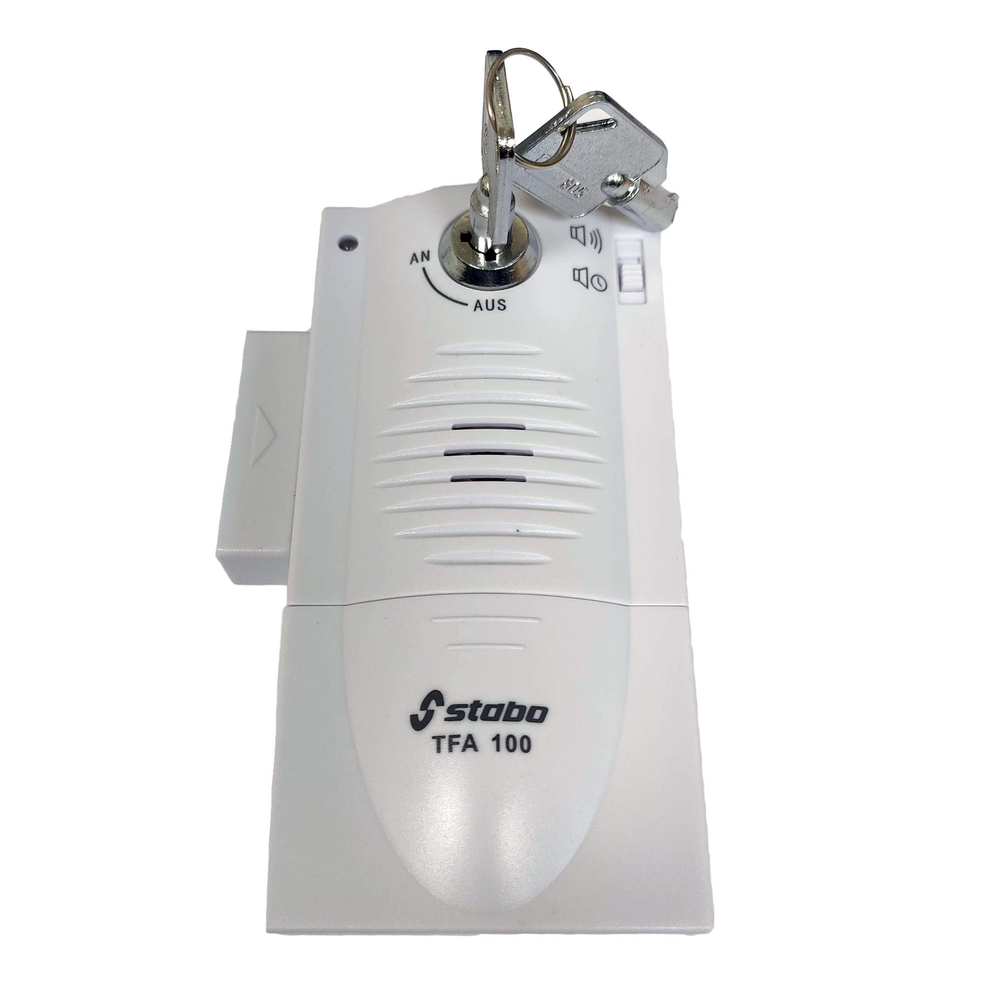 Stabo TFA 100 alarm system for door, window, 90 dB, key activation, timer, code 51109
