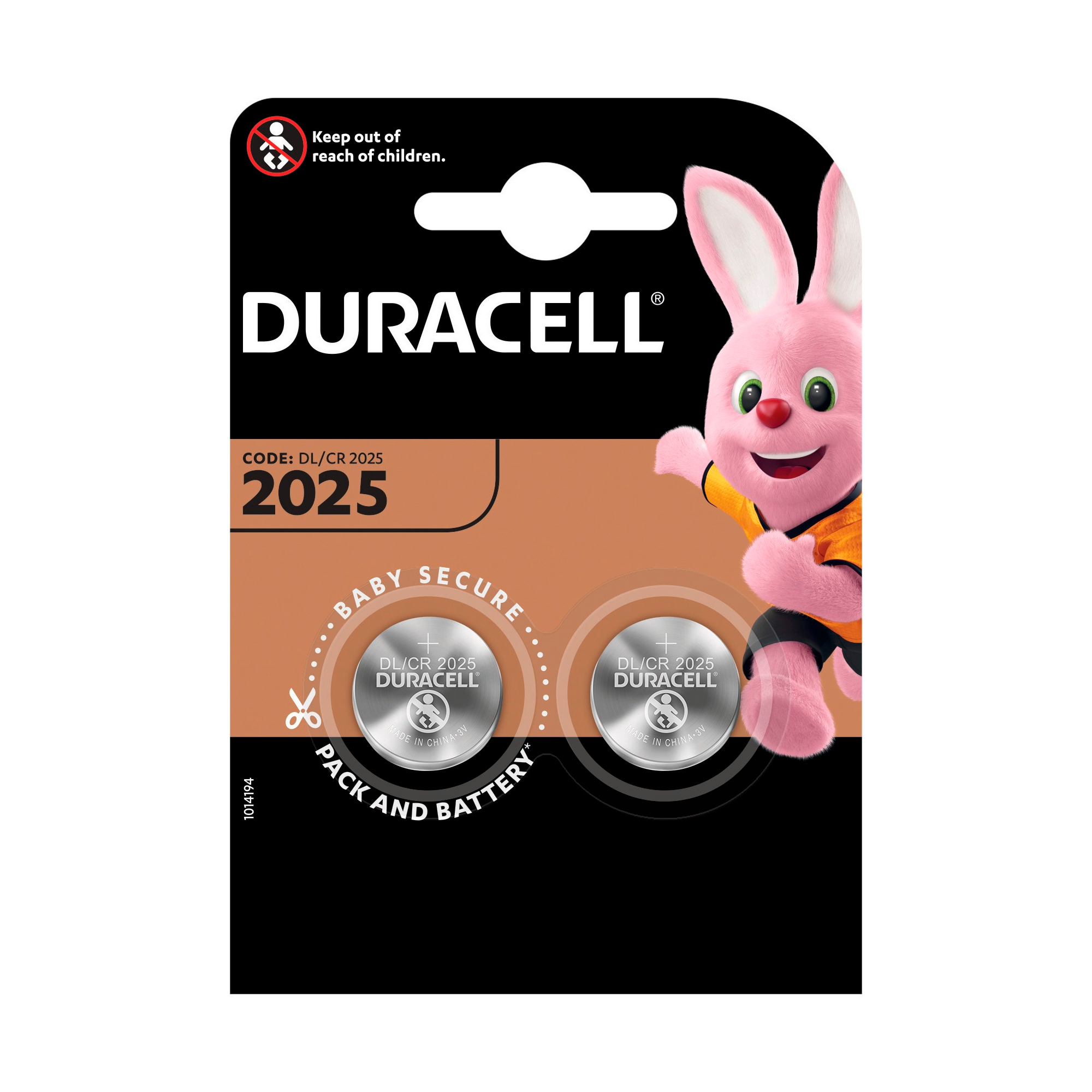 Baterii Duracell Specializate Lithiu, DL/CR2025, 2 buc cod 5003990 DURACELL imagine noua 2022