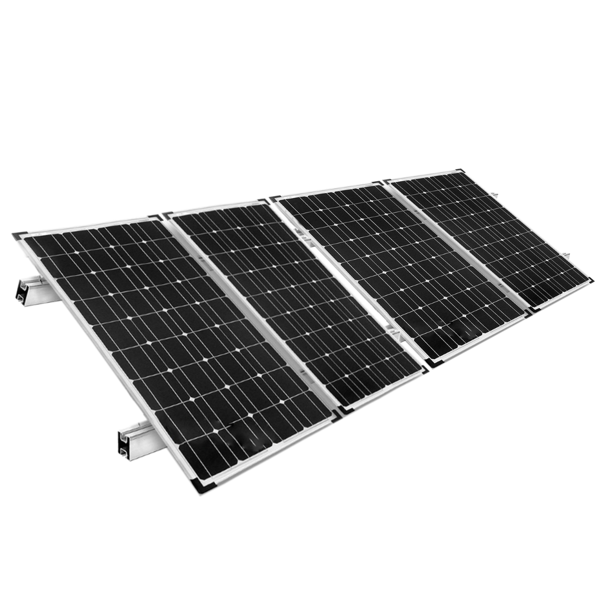 Kit de montaj pe acoperis tabla PNI pentru 4 panouri fotovoltaice PNI imagine noua 2022