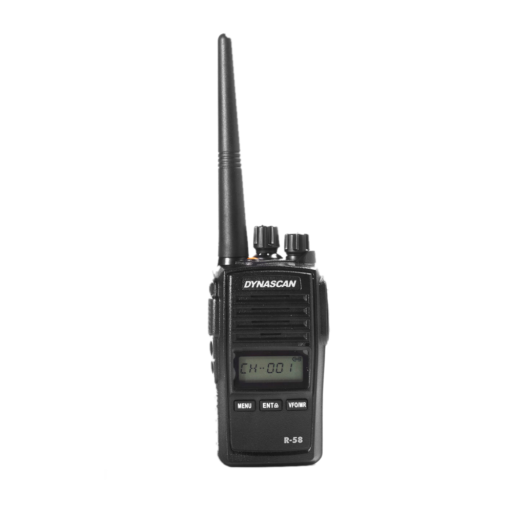 Statie radio portabila PMR PNI Dynascan R-58, 446MHz, 0.5W, 8CH, CTCSS, DCS, Radio FM, programabila, Waterproof IP67 Dynascan imagine noua 2022