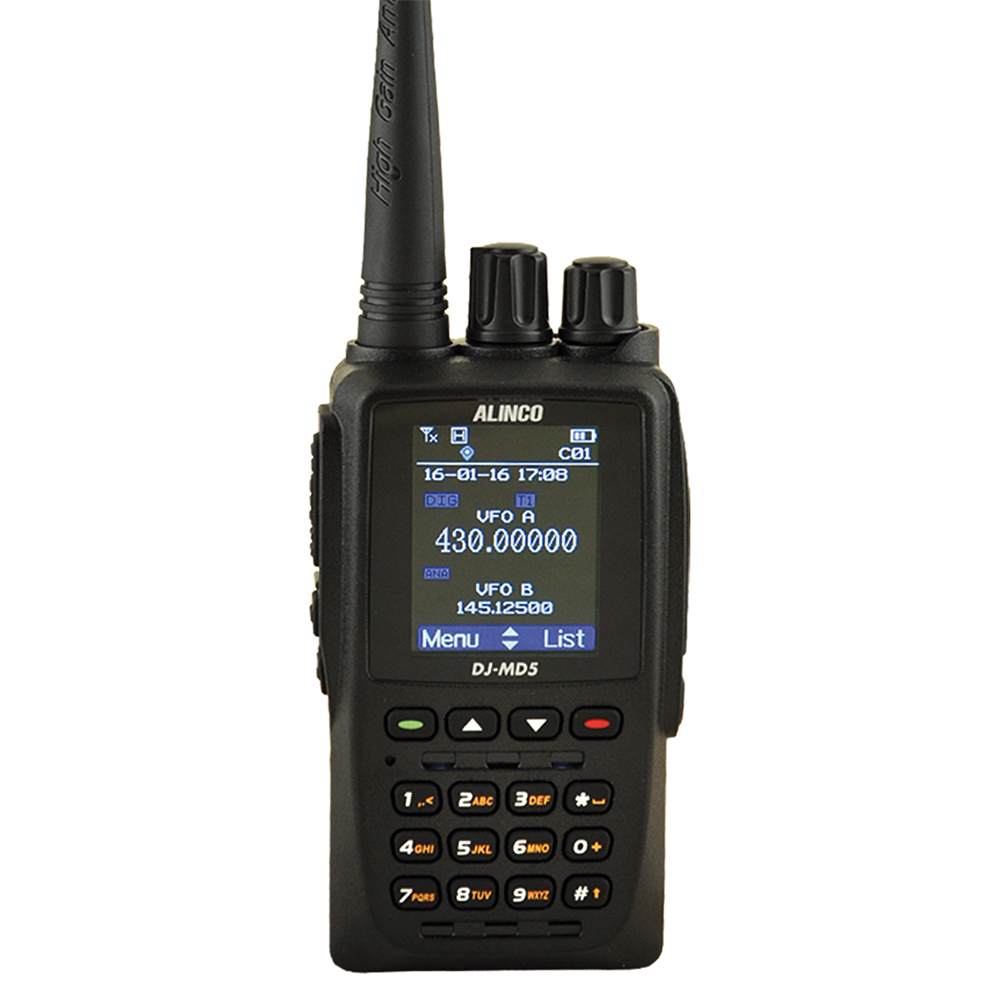 Statie radio VHF/UHF portabila PNI Alinco DJ-MD5, DMR, 4000CH, Scan, VOX, Radio FM, GPS cu acumulator 1700 mAh si cablu de date inclus image1