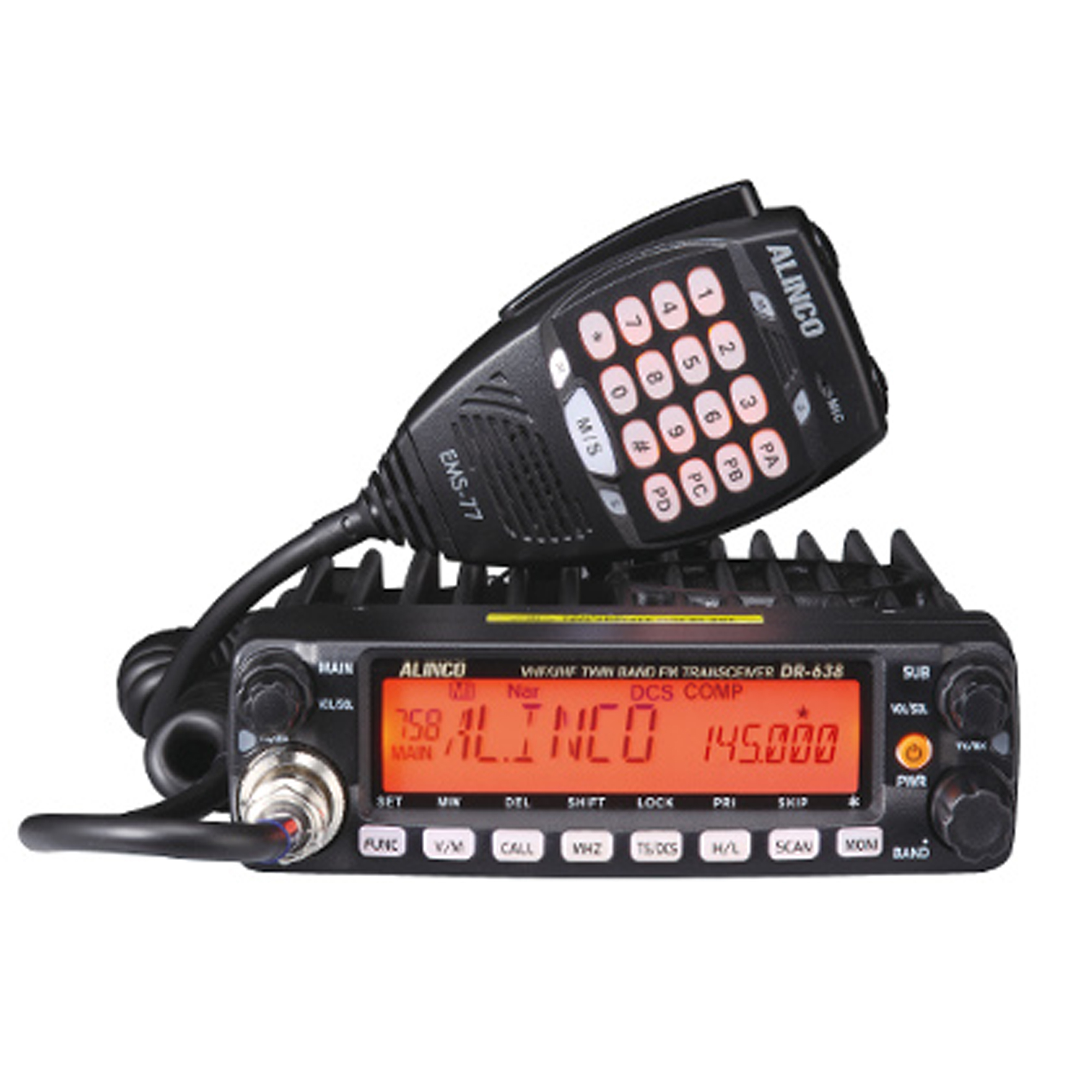 Statie radio VHF/UHF PNI Alinco DR-638HE dual band 144-146MHz/430-440Mhz pentru radioamatori image