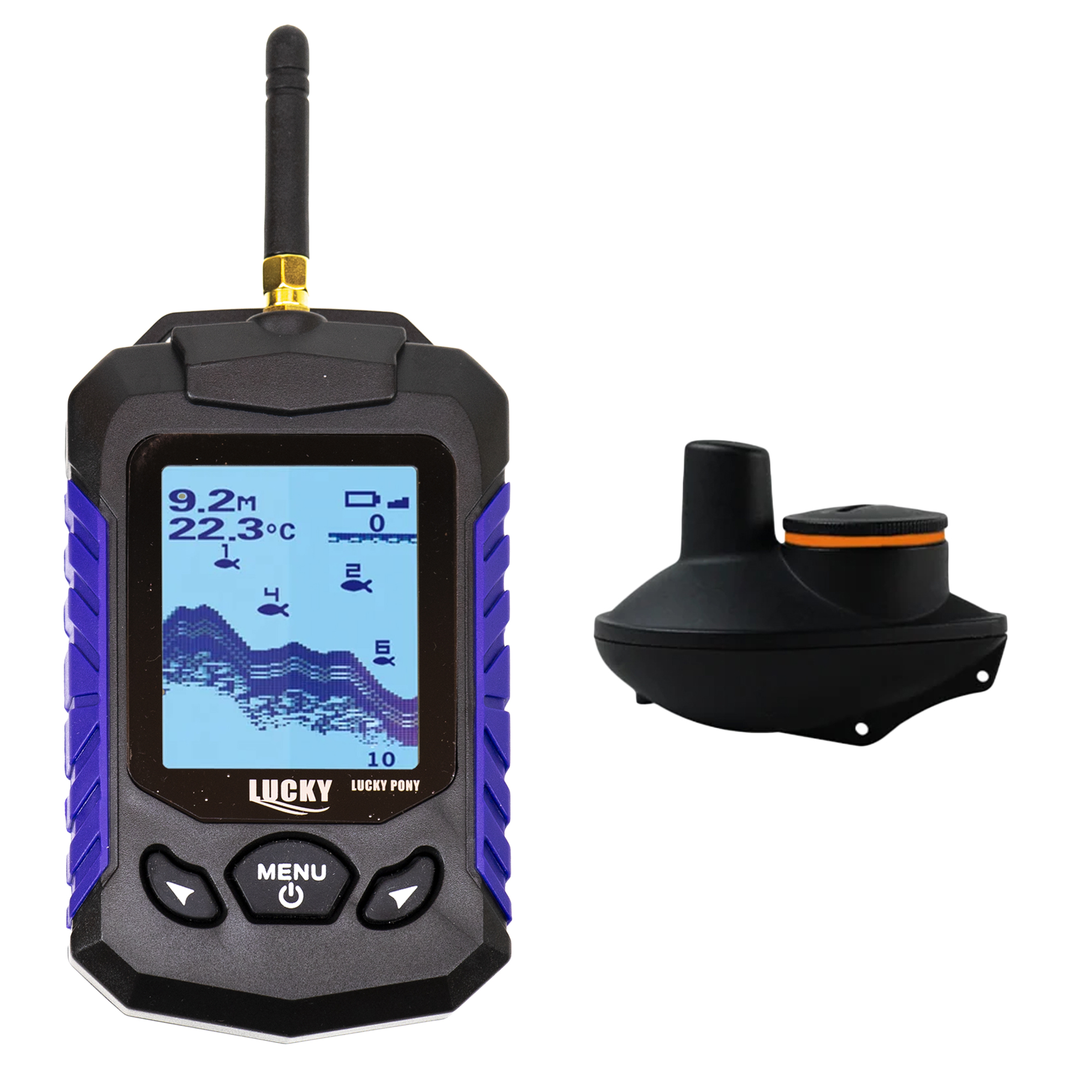 Sonar pescuit PNI Fish Seeker US530, wireless, ecran LCD 2.8 inch, profunzime 45m, alarma prezenta peste, unghi detectie 90 grade PNI imagine noua 2022