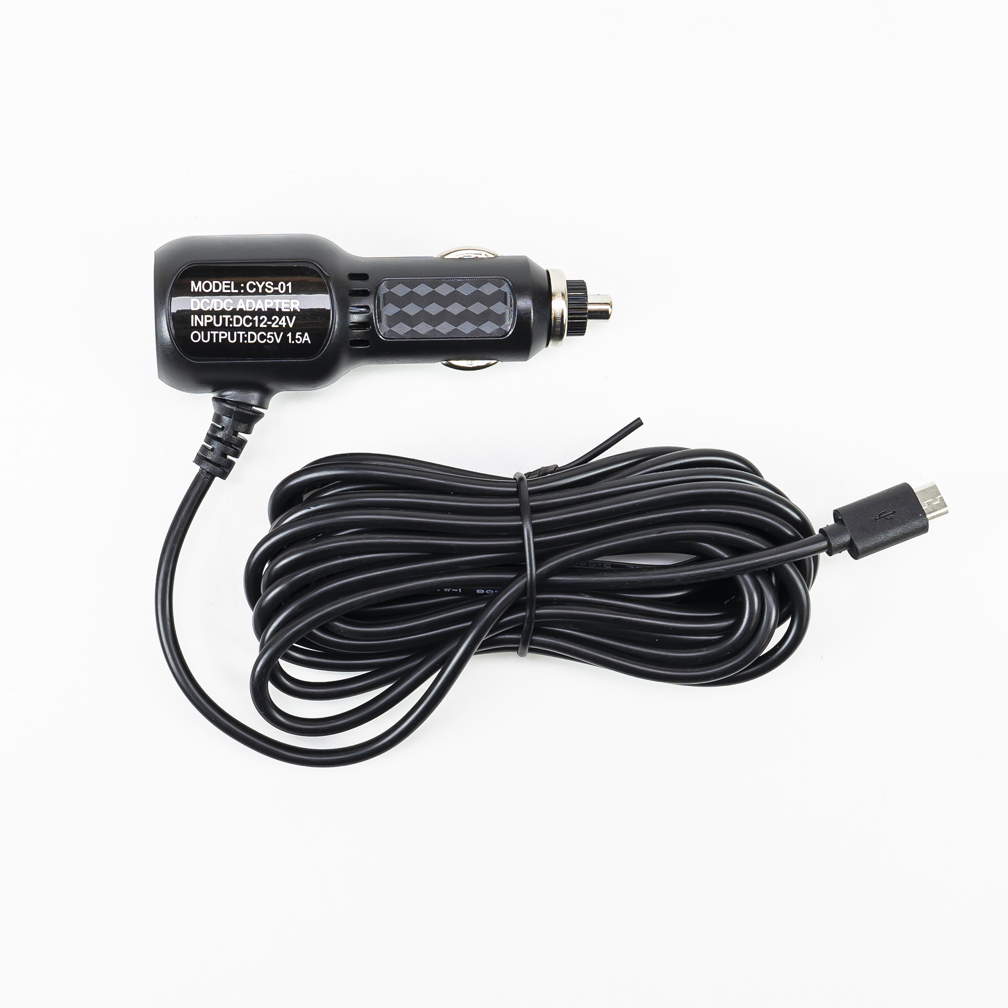 Incarcator auto PNI cu mufa micro USB 12V/24V – 5V 1.5A pentru DVR auto, lungime cablu 3.5m PNI imagine noua 2022