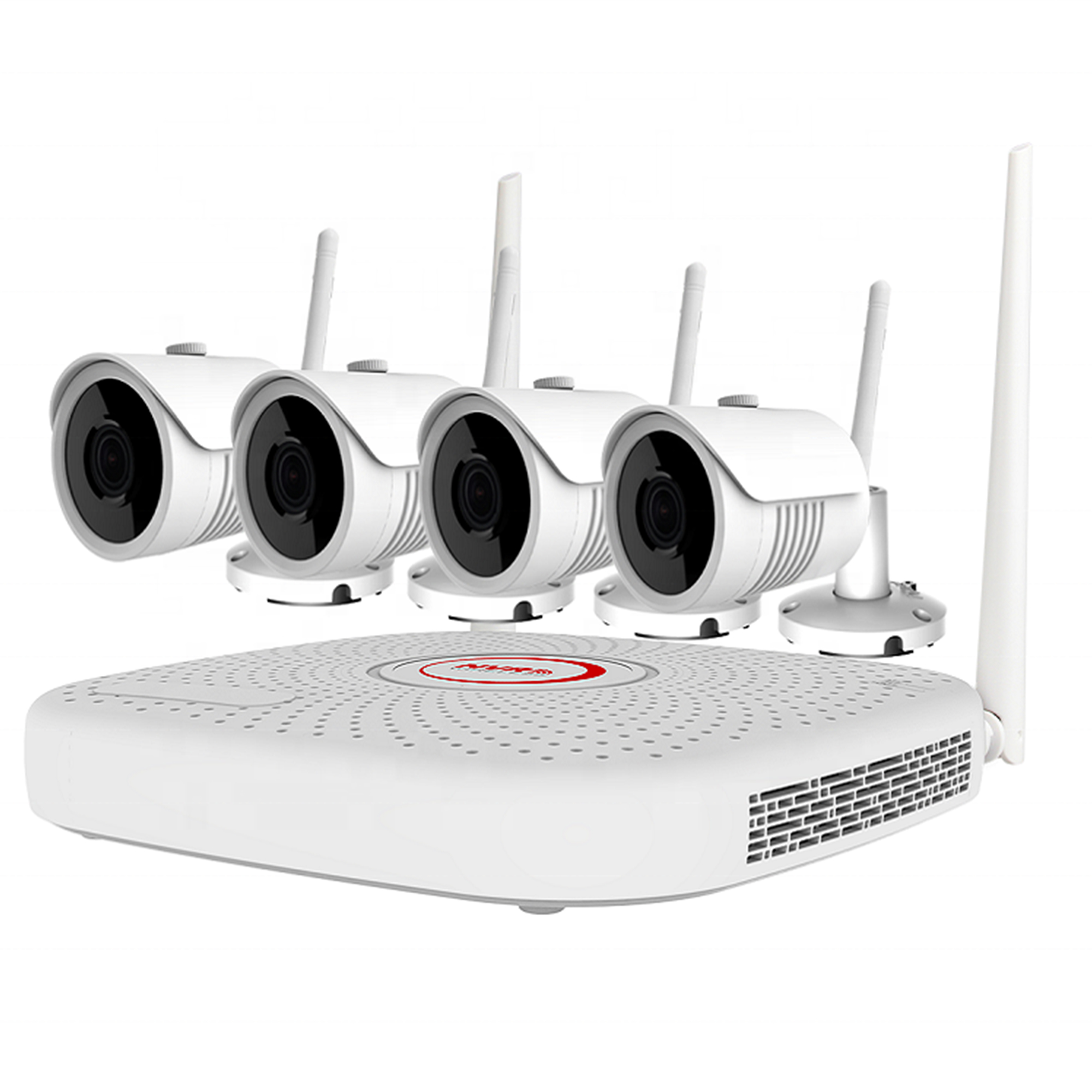 Kit supraveghere video PNI House WiFi735 NVR si 4 camere wireless de exterior 5MP, ONVIF, IP67