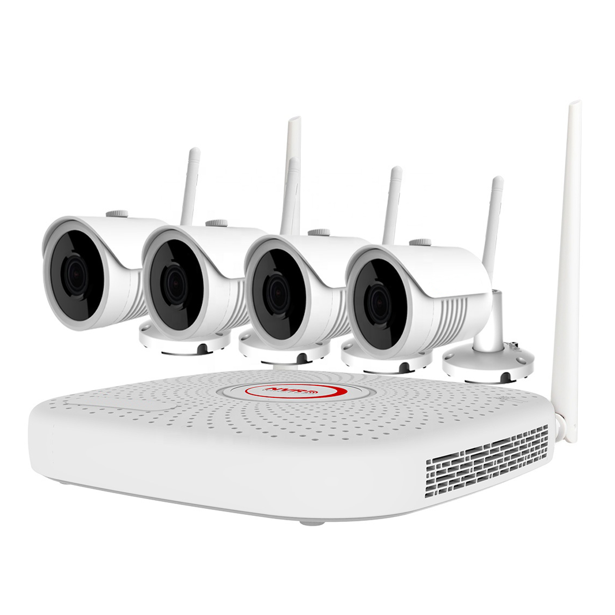 Kit supraveghere video PNI House WiFi732 NVR 9 canale 2MP si 4 camere wireless de exterior 2MP, P2P, IP66