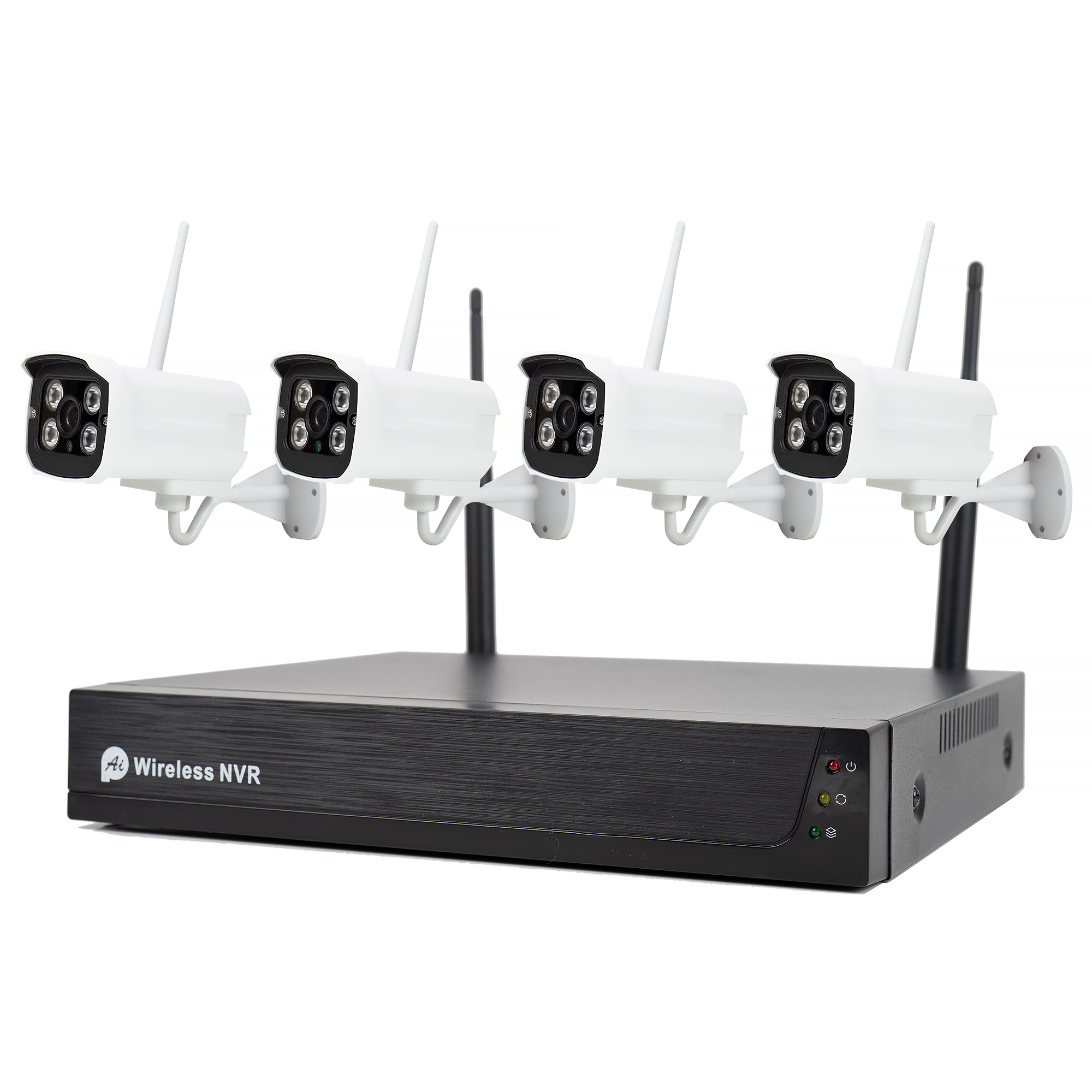 Kit supraveghere video PNI House WiFi502T cu 4 camere 2MP 1080P, control de la distata prin aplicatia Tuya Smart