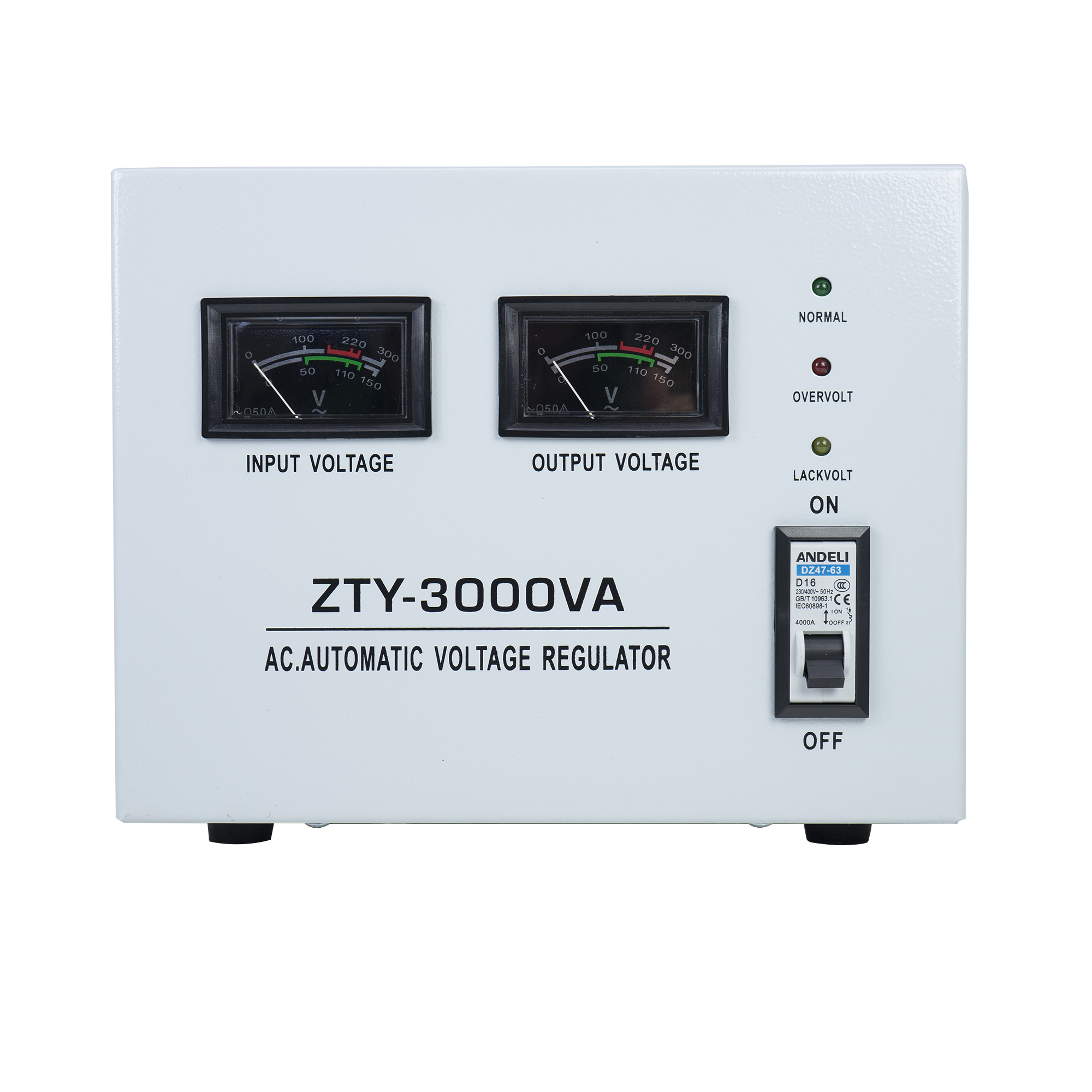 Stabilizator de tensiune PNI SVM-3K cu servomotor, 3000VA, 2400W, iesire 230V, Gri